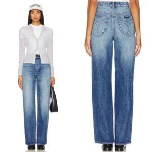 Like New! Revolve Rollas heidi high rise relaxed straight jeans